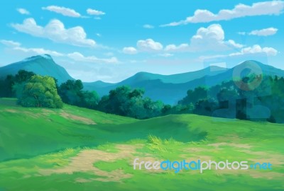 Meadow Background Stock Image