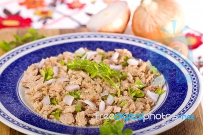 Meal Of Tuna Stock Photo