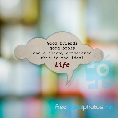 Meaningful Quote On Blurred Colorful Background Stock Photo