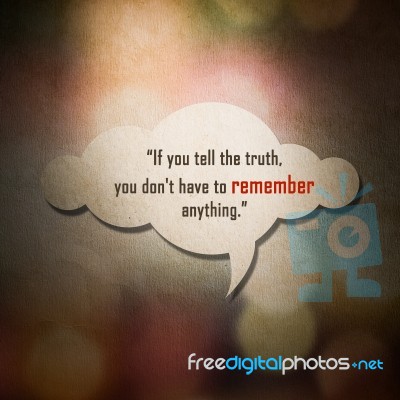 Meaningful Quote On Paper Cloud With Colorful Bokeh Background Stock Photo