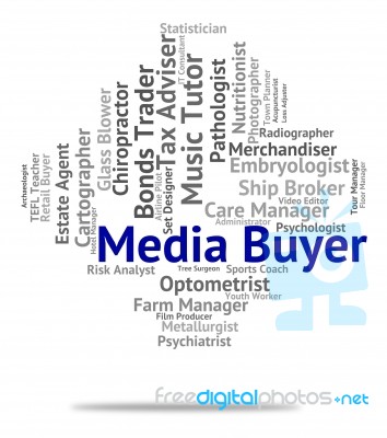 Media Buyer Meaning Employment Buying And Tv Stock Image