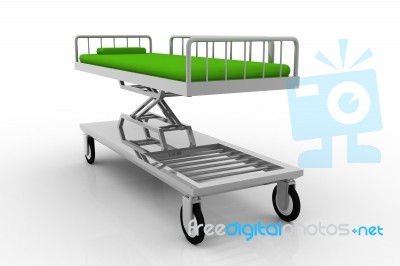 Medical Bed Stock Image