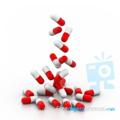 Medical Capsules Stock Image