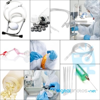 Medical Collage Stock Photo - Royalty Free Image ID 100303997