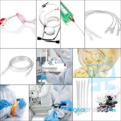 Medical Collage Stock Photo