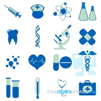 Medical Icons Stock Image