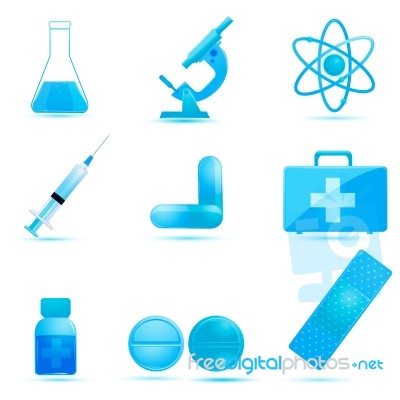 Medical Icons Stock Image