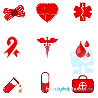 Medical Icons Stock Image