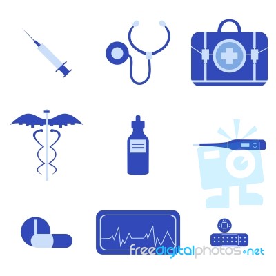 Medical Icons Stock Image