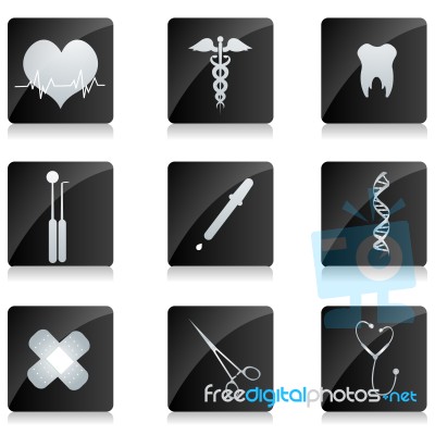 Medical Instruments Icon Stock Image