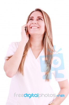 Medical Professional Talking Stock Photo