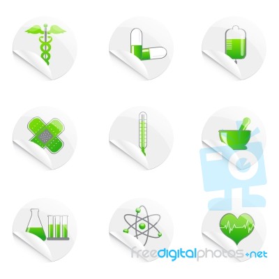 Medical Sticky Icon Stock Image