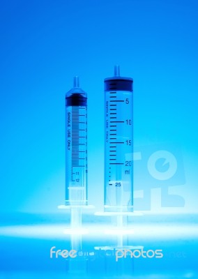 Medical Syringes Stock Photo