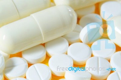 Medicine Tablet Stock Photo