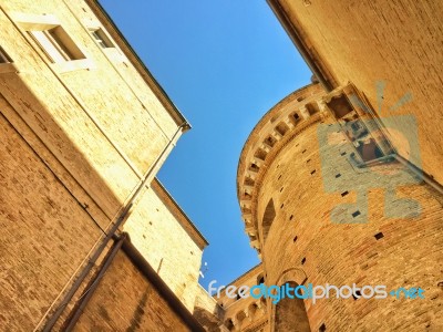 Medieval Tower In Italy Stock Photo