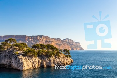 Mediteranian Cliffs Stock Photo