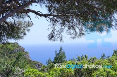 Mediterranean Seascape Stock Photo