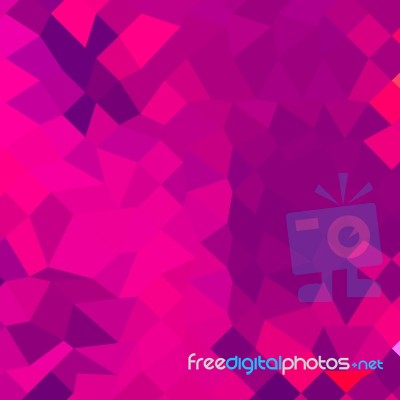 Medium Violet Red Abstract Low Polygon Background Stock Image