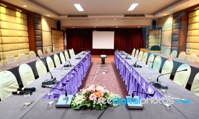 Meeting Room Conference Contemporary Stationary Concept Stock Photo