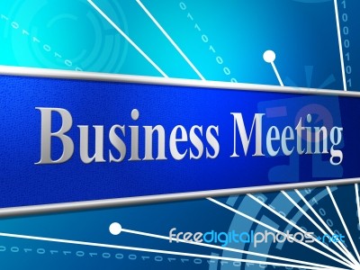 Meetings Business Shows Gathering Assembly And Commercial Stock Image