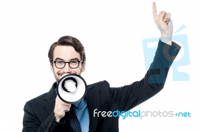 Mega Offer On Our New Store Stock Photo