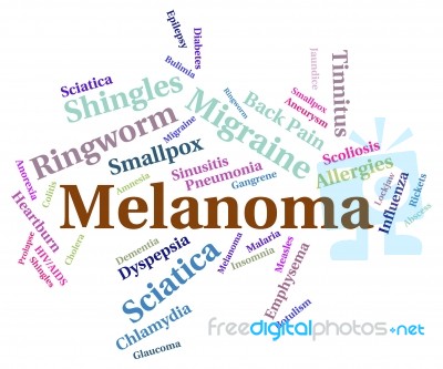 Melanoma Illness Indicates Carcinogenic Sickness And Infection Stock Image