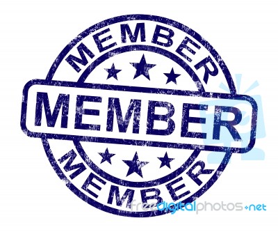 Member Stamp Stock Image