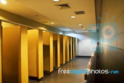 Men's Restroom Stock Photo