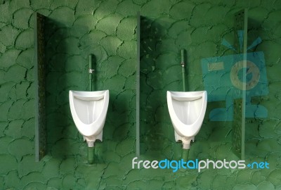 Mens Toilet Stock Photo