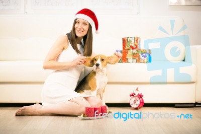 Merry Christmas And Happy New Year Stock Photo