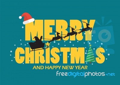 Merry Christmas And Happy New Year Stock Image