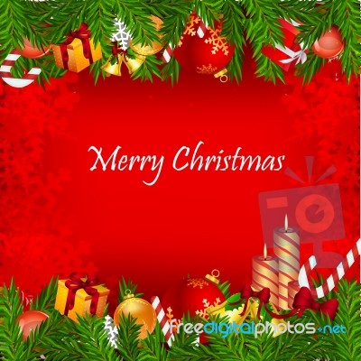 Merry Christmas Card Stock Image