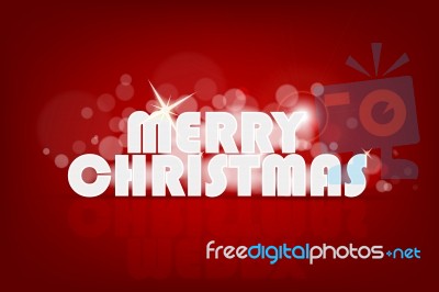 Merry Christmas Card Stock Photo