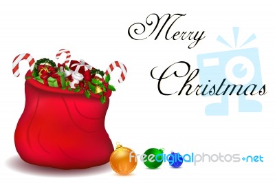 Merry Christmas Card Stock Image