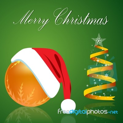 Merry Christmas Card Stock Image