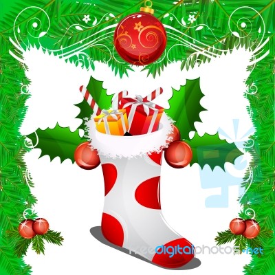 Merry Christmas Card Stock Image