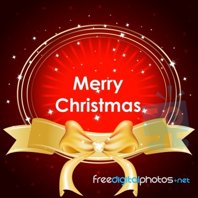 Merry Christmas Card Stock Image