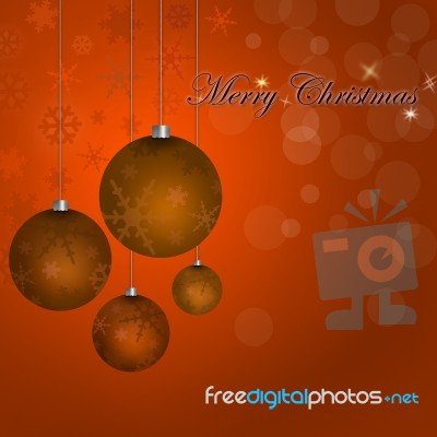 Merry Christmas Card Stock Image