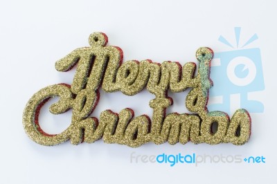 Merry Christmas Character Stock Photo