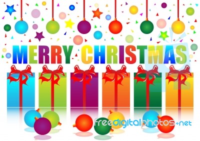 Merry Christmas Festival Stock Image