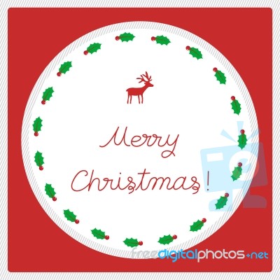 Merry Christmas Greeting Card46 Stock Image