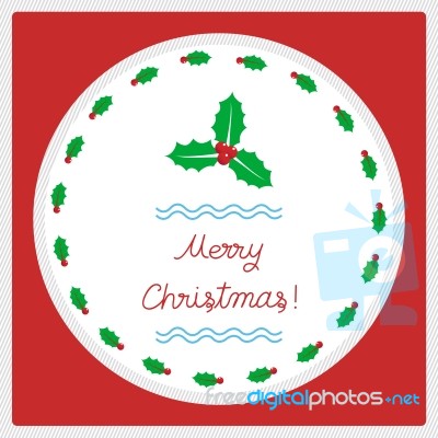 Merry Christmas Greeting Card52 Stock Image