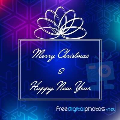 Merry Christmas & Happy New Year Card Stock Image