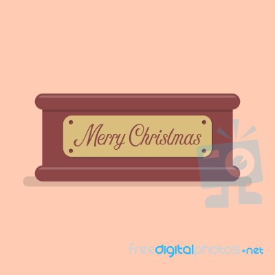 Merry Christmas Tag Label Stock Image