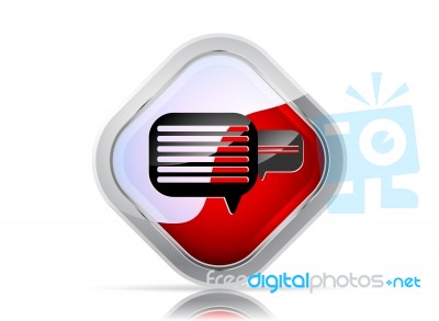 Message Or Comment Icon Stock Image