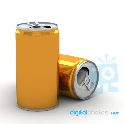 Metal Aluminum Beverage Drink Can Stock Image