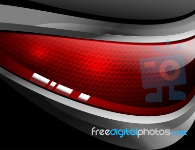 Metal And Red Light Abstract Background Stock Image