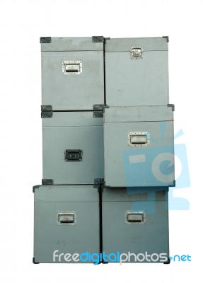 Metal Boxes Stock Photo