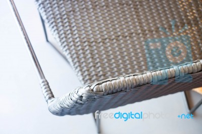 Metal Chair In Industrial Style Stock Photo