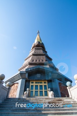 Methanidonnoppha Stupa In Inthanon National Park Stock Photo